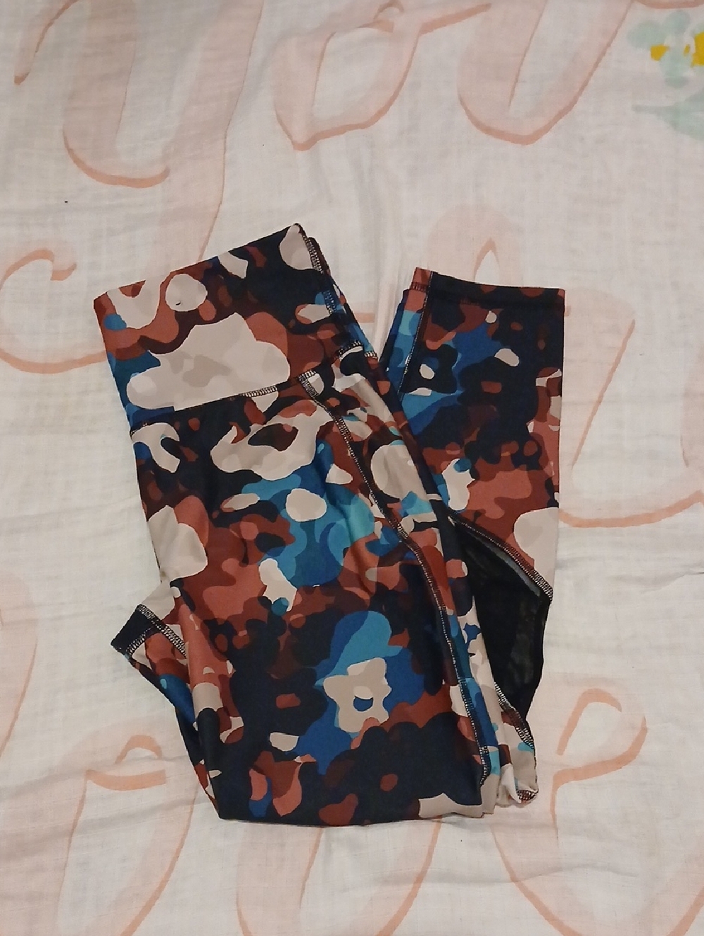 Ladies Xersion Train High Rise Abstract Camo Sz M 7/8 Ankle Length Leggings 💗